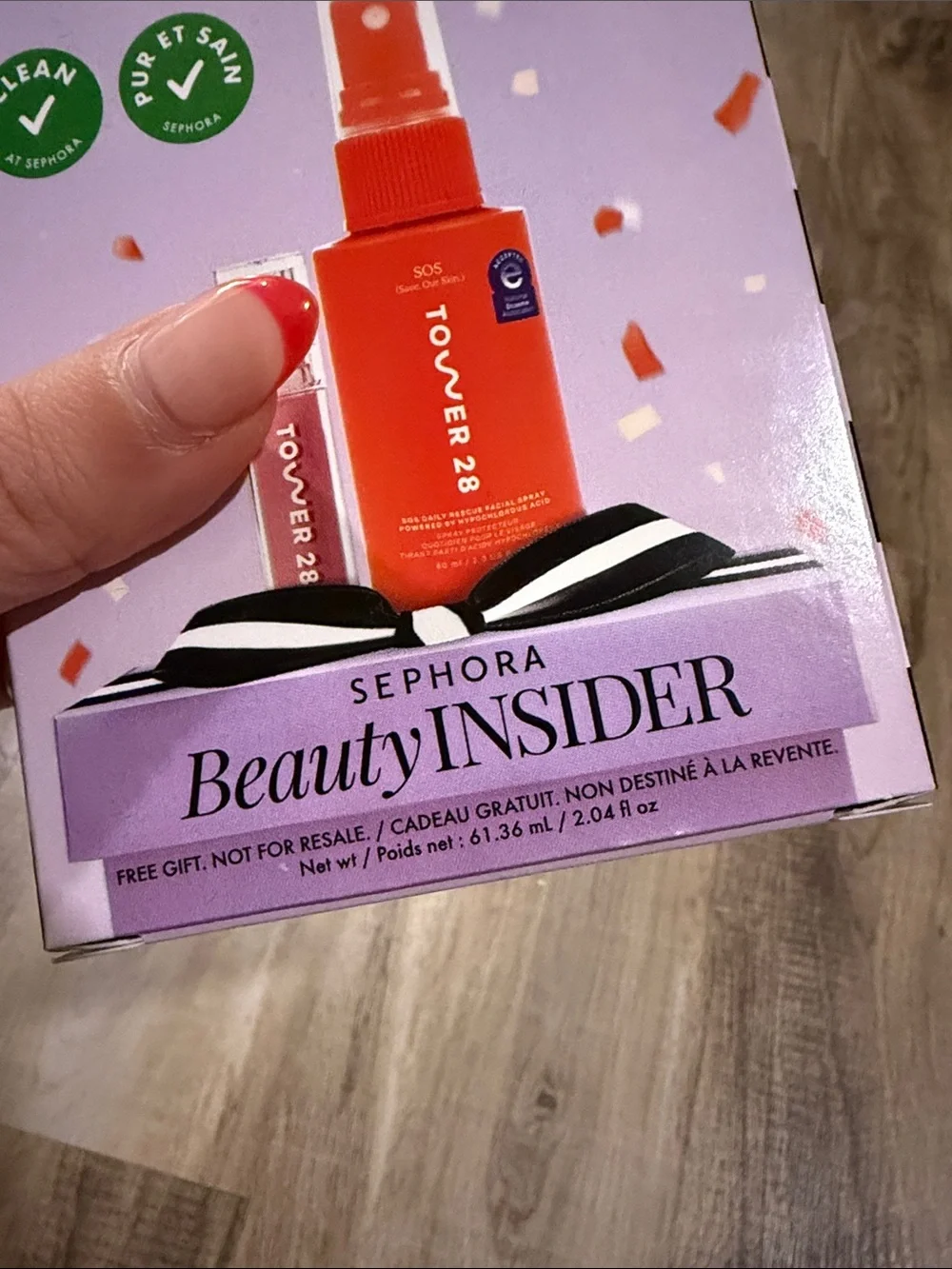 Tower 28 Red and Lavender Makeup Setting Spray & Lip Duo